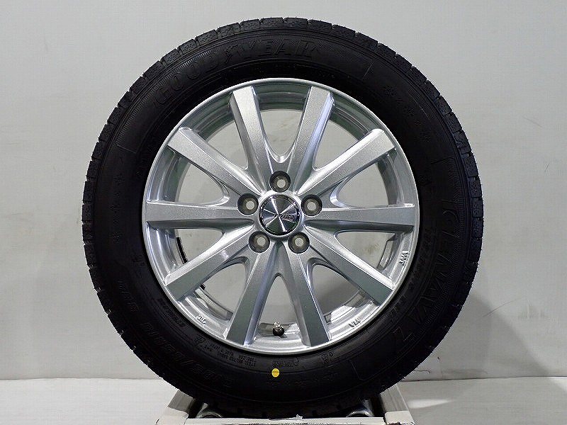 185/65R15 スタッドレスタイヤ アルミホイール 4本セット グッドイヤー アイスナビ7 1560+43-5H100 ウェッズ ラブリオンRS-01 （ 15インチ アウトレット 未使用 185/65-15 ）｜ジェームス・リセールガレージ