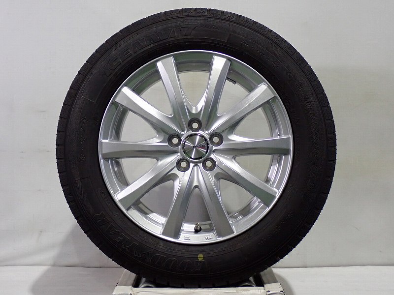 205/60R16 スタッドレスタイヤ アルミホイール 4本セット グッドイヤー アイスナビ7 1665+47-5H100 ウェッズ ラブリオンRS-01 （ 16インチ アウトレット 未使用 205/60-16 ）｜ジェームス・リセールガレージ 47,520円