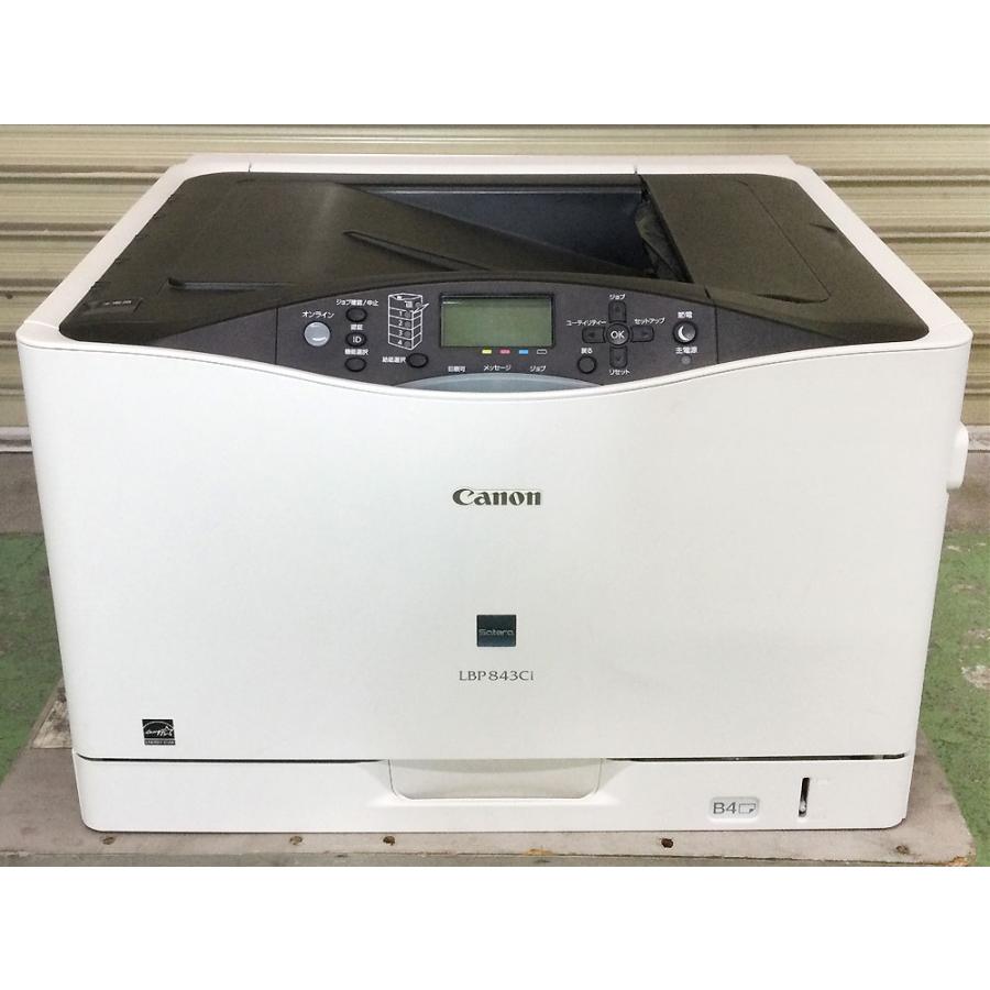 【中古】高年式・持続済 Canon A3色つやレーザ印刷人 LBP843Ci A4毎分31枚高速道路刷り上げる カウンタ223,090枚 自動小銃両面刷り上げる レーザ印刷人 lbp satera 練りあわせる機 レーザービームプリンター モノクロ レーザ印刷人