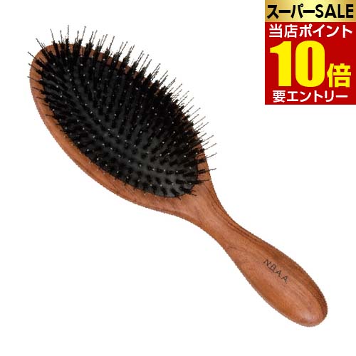 ＼店内全品ポイント10倍／※要エントリー N.B.A.A. ブロークッションブラシ ナチュラルウッド大(NB-BC9) ブラシ 櫛 5,272円