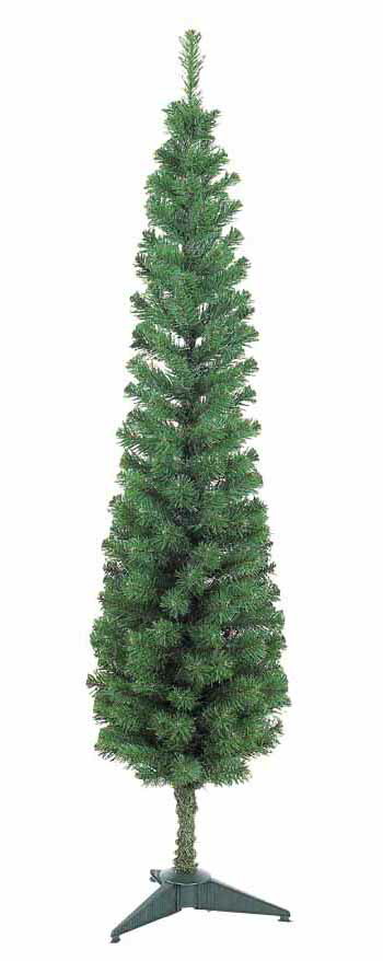 【クリスマス・ヌードツリー・装飾】150cmスレンダーツリー(枝が幹に巻きつけられており、手で直接広げるタイプ)
