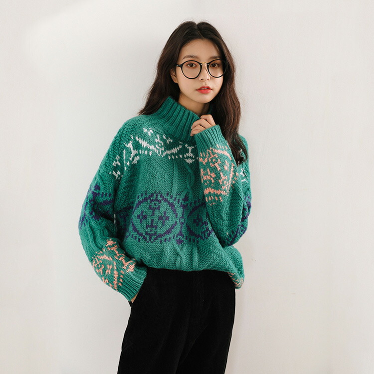 Pretty Greenセーター 小さいサイズ ボトルネックニット 低身長さん・小柄女性 通販