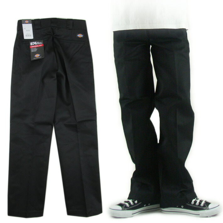 Dickies 874 Original Fit パンツ ブラック 楽天市場】Dickies ORIGINAL FIT WORK PANTS BLACK(BK) 874-bk