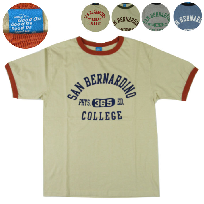 Good On グッドオン リンガーＴシャツ SAN BERNARDINO COLLAGE RINGER TEE OLSR1316P