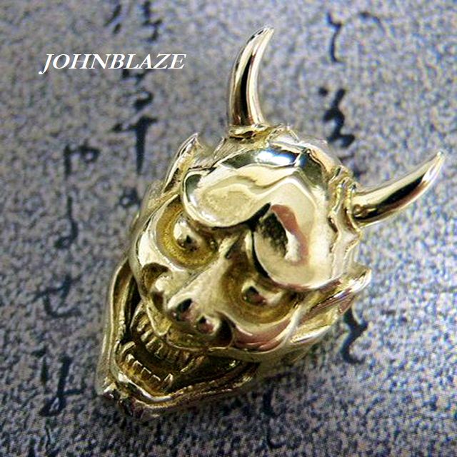 楽天市場】コンチョ ネジ式 ネジ 金色の般若面 和柄 能面 般若 真鍮製