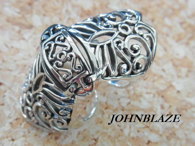 楽天市場】on シルバー925 スパイダーボーン アーマーリング メンズ