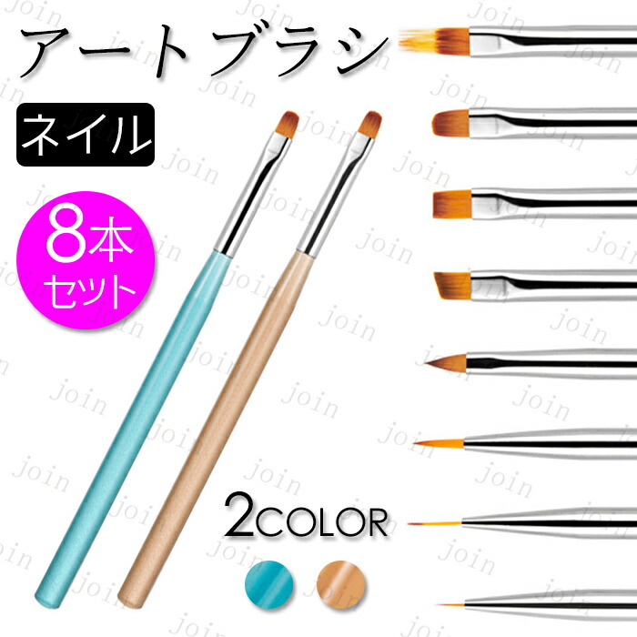 Br1 8本セット ジェルネイルブラシ 日本国内当日発送 ネイルブラシ 平筆 ライナー 細筆 アート用ジェルブラシ ネイル用品 ジェル筆 ネイルアート セルフネイル 売れ筋ランキングも