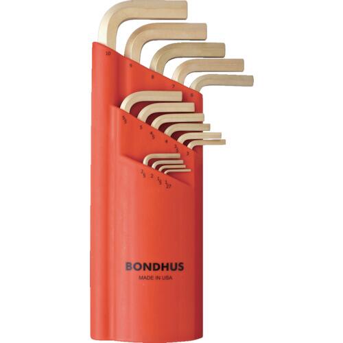 BONDHUS ボンダス 六角L-レンチ ロング セット15本組（1．27-10mm） HLX15MG 【0037231391959:8218826】