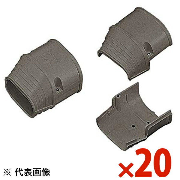INABA 因幡電工 スリムダクトSD 端末カバー ブラウン 20個セット SEN100B SEN-100-B 【まとめ買い特価】