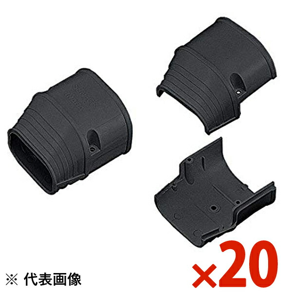 INABA 因幡電工 スリムダクトSD 端末カバー ブラック 20個セット SEN100K SEN-100-K 【まとめ買い特価】