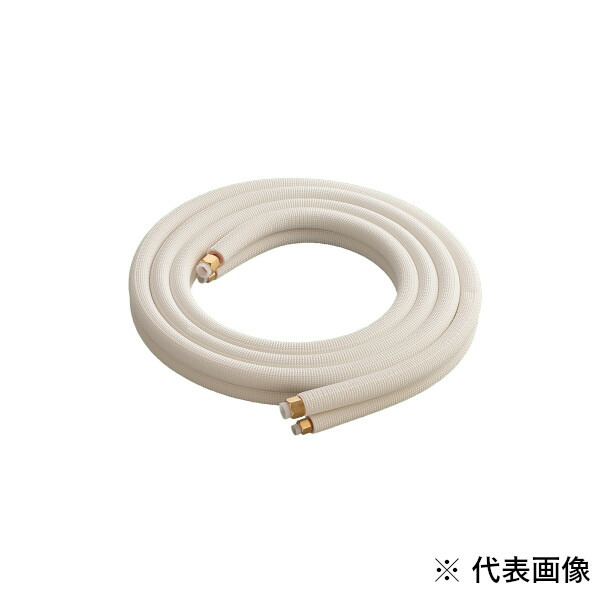 【在庫限り】関東器材 2分3分 ペアコイル パイプのみ 6m 6P-P 【配管セット】|電材ドットコム店