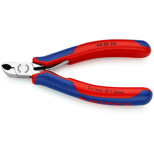 KNIPEX クニペックス エレクトロニクスエンドカッティングニッパー 6452-115 【8314554】