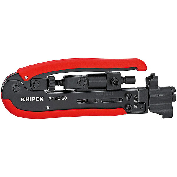 【メーカー欠品 納期未定】KNIPEX クニペックス Bコンプレッションツール同軸端子用 9740-20SB 【1955259】