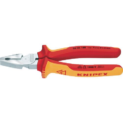 KNIPEX クニペックス 1000V絶縁強力型ペンチ 200mm 0206-200 0206200 【4003773010029:4467116】 6,582円