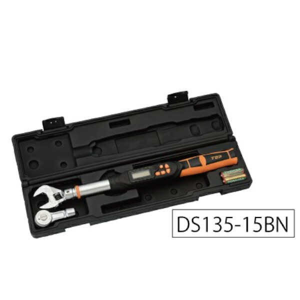 TOP・トップ工業 モンキ/ラチェット形デジタルトルクレンチセット DS135-15BN【7225903】