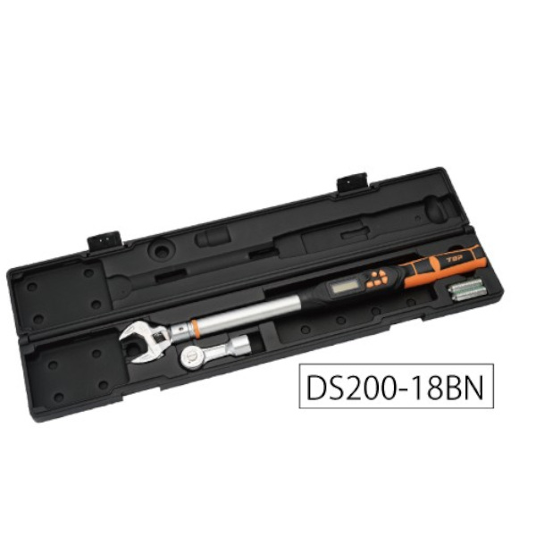 TOP・トップ工業 モンキ/ラチェット形デジタルトルクレンチセット DS200-18BN【7225911】