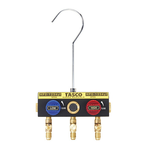 【6/11 8:59まで！P3倍】TASCO イチネンタスコ R1234yf用どんぶり鉢弁膜式ゲージマニホールドボディ TA124YG-11