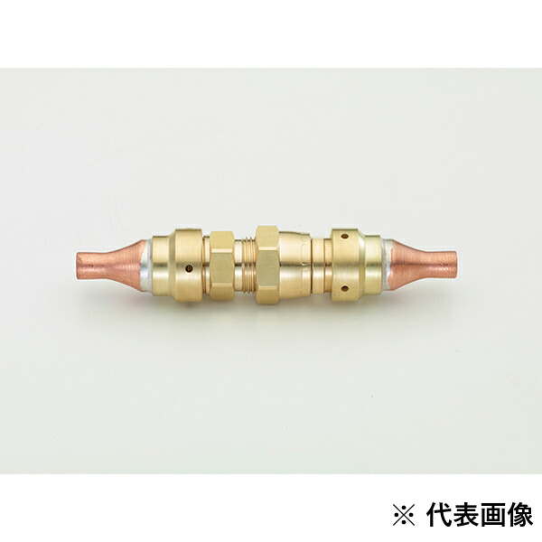 【4/10 8:59まで！P3倍】TASCO イチネンタスコ バルブ付銅管継手 3/8中間接続用ロウ付用 TA230MV-3B
