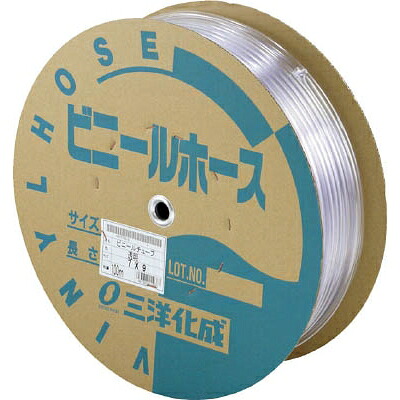 サンヨー 透明ホース12×14 50mドラム巻 TM1214D50T 【3974162】
