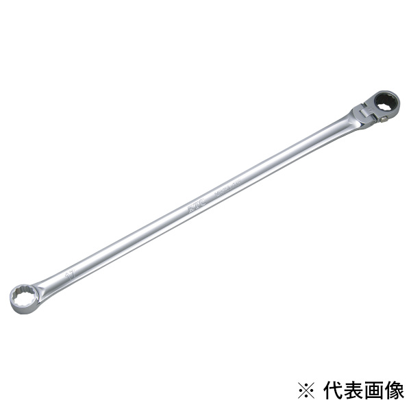 KTC 京都機械工具 超ロングラチェットめがねレンチ（首振りタイプ） 12mm MR15L12F 【4989433316215:3838081】