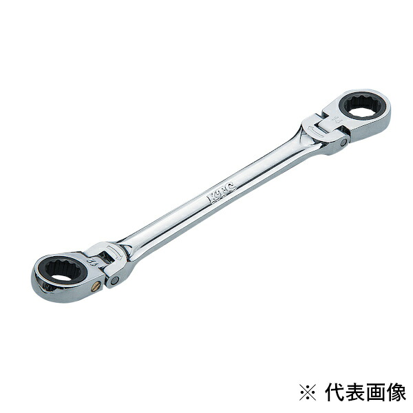 KTC 京都機械工具ラチェットめがね鍵（両頭型首商い口手合い） 21X23mmMR12123F【4989433318134:3736474】 手動工具-レンチ・スパナ-花・ガーデン・DIY