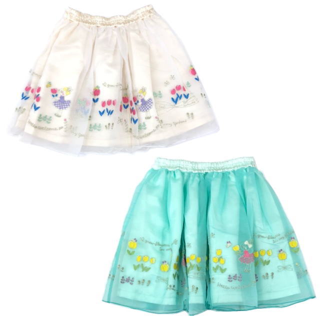 全商品オープニング価格特別価格 Kp ニットプランナー Mimiちゃんとチューリップ柄のシアースカート 140cm W 驚きの値段 Gonzaga Mg Gov Br