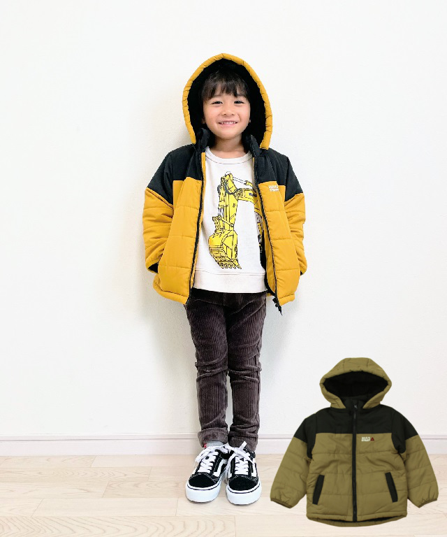 プッシュされた製品】 KP boy リバーシブル中綿ジャケット ベビー