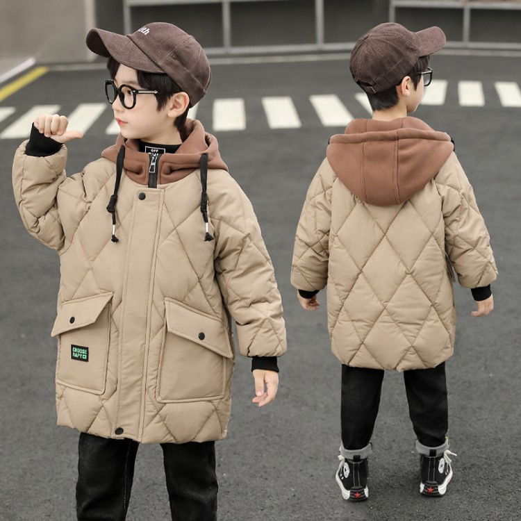 送料無料 子供コート キッズコートあったか ジャケット キッズ 男の子 ロングアウター 秋冬 暖かい 90 100 110 120 130 140 150 ジュニア 防寒 子供服 ブラック　カーキ　c-tz-6628-gg 4,623円