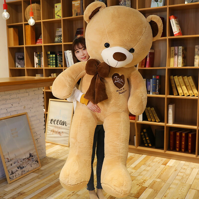 【楽天市場】【140cm】送料無料 ぬいぐるみ 全4カラー クッション インテリア 子供 おもちゃ 動物 可愛い 彼女に 熊 bear 柔らか