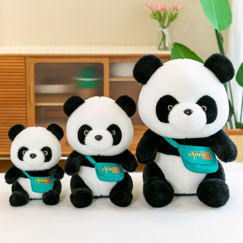 Panda Plush/Panda Cub セット　親パンダ・子パンダぬいぐるみ パンダ 孟蘭 4LB 加重 – Chongker