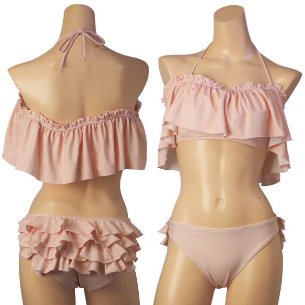 楽天市場】ビキニ 水着 レディース 女性用 セパレート ピンク グレー