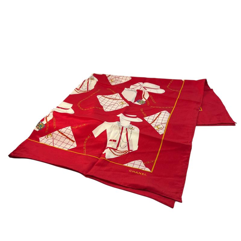 楽天市場】CHANEL シャネル スカーフ マドモアゼル シルエット レッド 楽天市場】CHANEL シャネル スカーフ マドモアゼル シルエット レッド