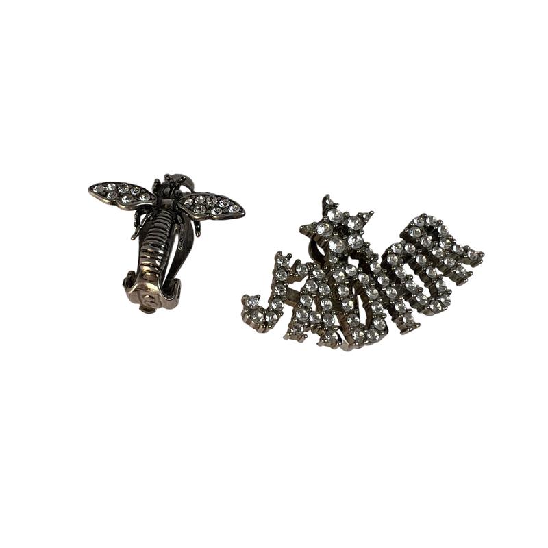 【最終処分SALE】JADIOR Dior ストーン イヤリング シルバー A-10851