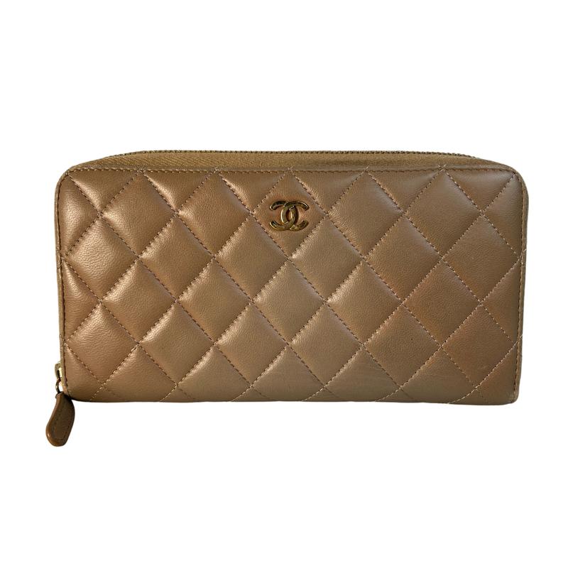 楽天市場】シャネル 長財布 CHANEL ラウンドファスナー マトラッセ