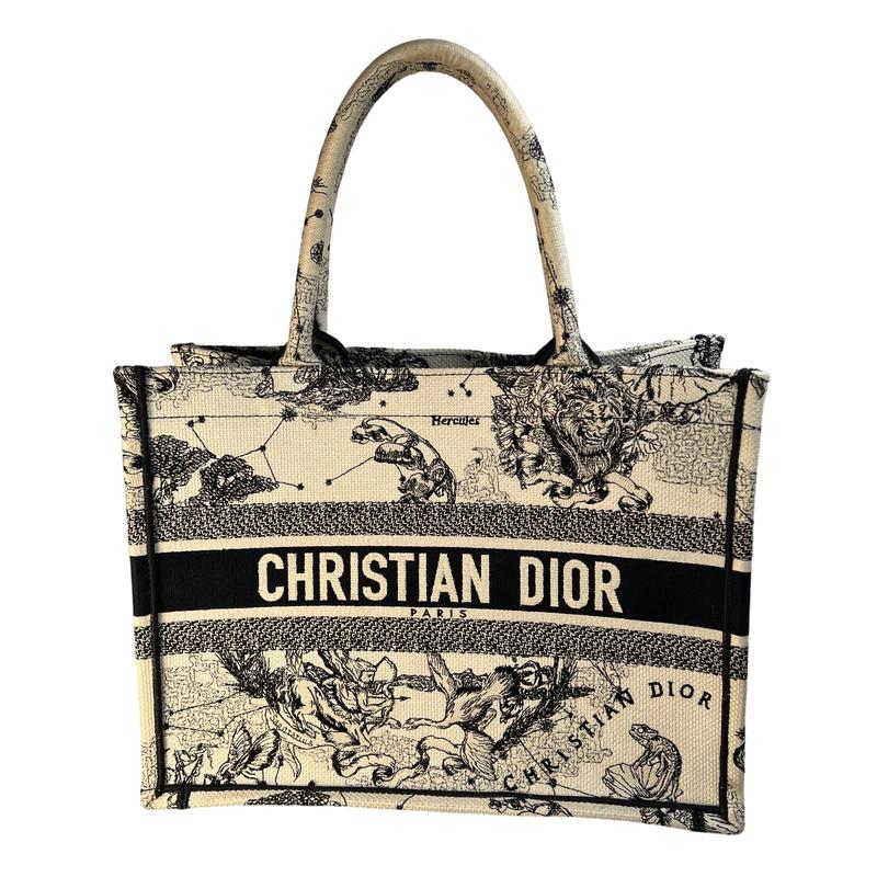 【最終局面懲らしめるSALE】 Christian Dior 帆布   ブックトートトートバッグ 白いこと A-11667