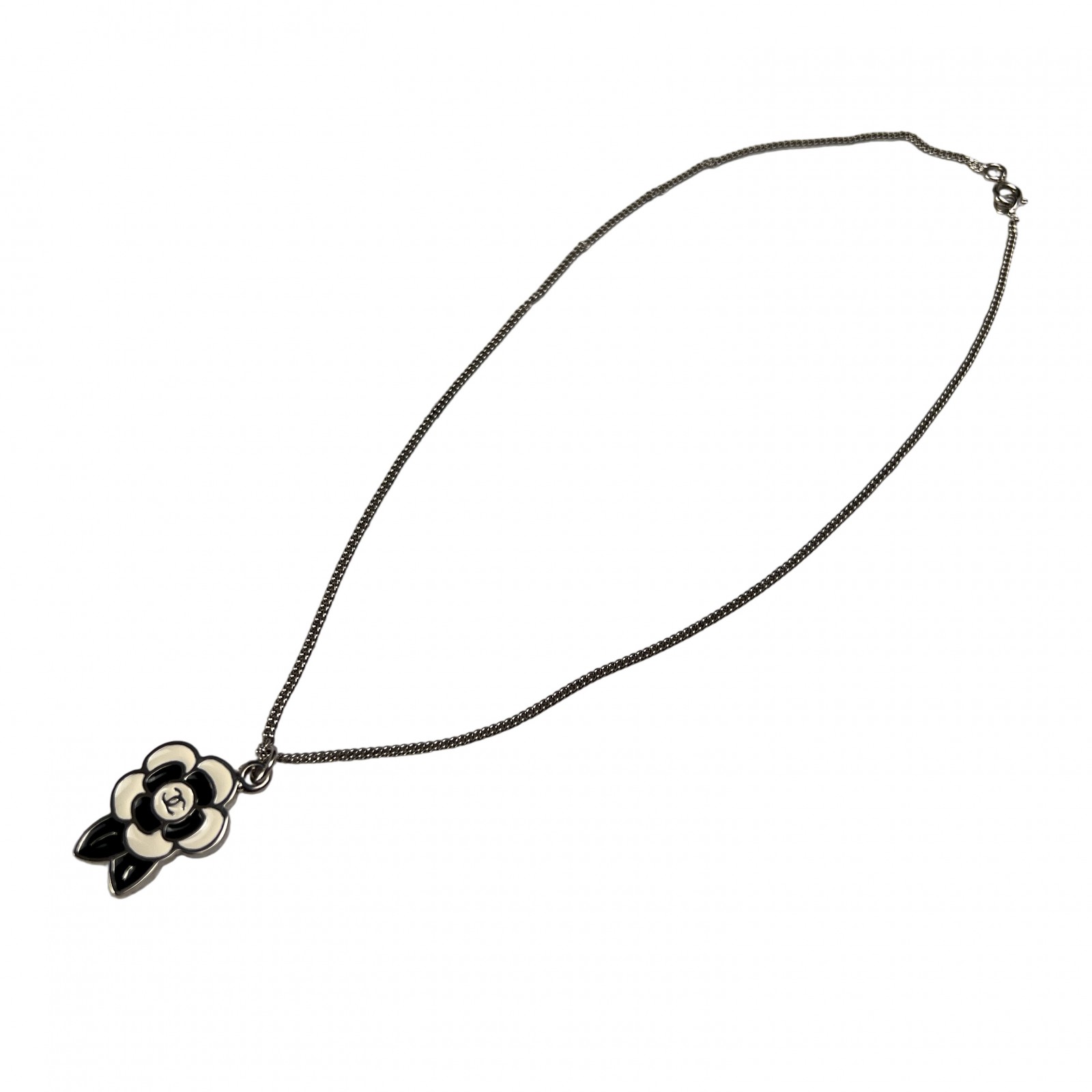 CHANEL シャネル カメリア ネックレス 黒 A-13404｜JOLIJOU