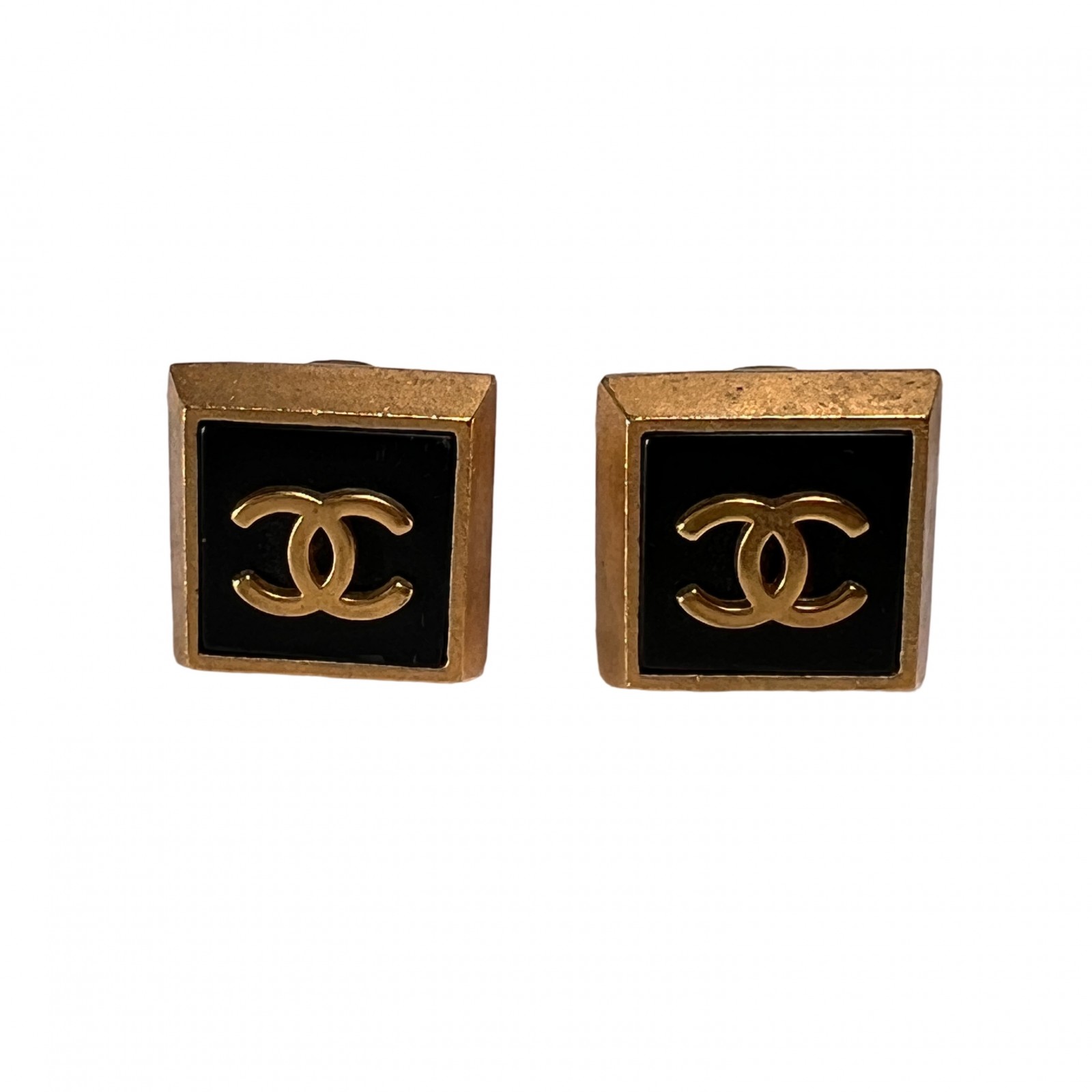 CHANEL シャネル ココマーク コメ有 93A ピアス／イヤリング 黒 A-14871｜JOLIJOU