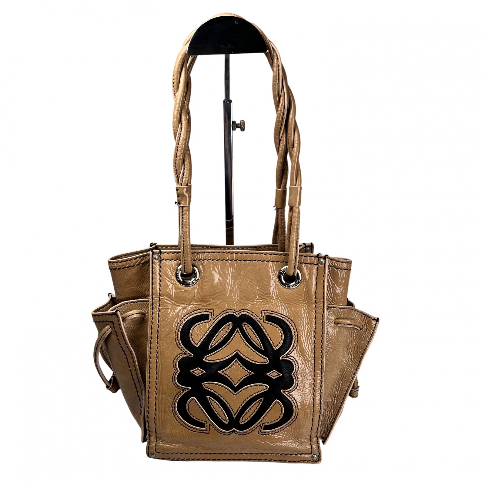 LOEWE ロエベ アナグラム トートバッグ ベージュ A-15036｜JOLIJOU