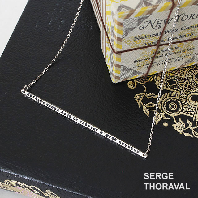 SERGE THORAVAL セルジュトラヴァル 「繋がり(Liens)」P79 シルバー ネックレス | アクセサリー ネックレス ペンダント シルバーアクセサリー レディース 細い おしゃれ かわいい 贈り物 プレゼント Xmas クリスマス ギフト【 正規品 】｜jolisac（ジョリサック）