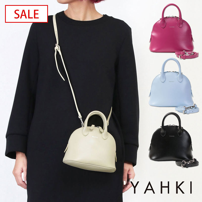 【SALE 40%OFF】【即納】ヤーキ バッグ クロスボディ 2WAYショルダー YAHKI YH-542 | 春色 小さい 小ぶり 折財布サイズ ストラップ ナナメ掛け ポシェット 床革 軽い コンパクト 正規品 【▼40】