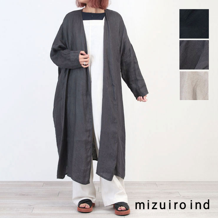 mizuiro ind ドレープロングガウン（ダウン）-