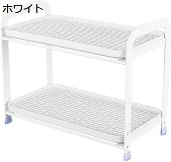 水切り仕合わせ ２段 食器 水切り かご 食器おき 納める みずきりかご 御厨子所納める仕合わせ 皿置き 箸立て 金属元素原料品 可塑性物質 水呑みかけ パウダーコンパクト 白いこと M 2段式 洗い分かりやすい