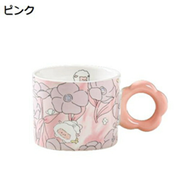 マグカップ 陶器 かわいい 小さい コーヒーカップ 280ml 花柄 ティーカップ コーヒー ジュース 牛乳 水カップ プレゼント 誕生日 家庭用 オフィス 可愛い 耐熱 ティーカップ お茶カップ 牛乳カップ