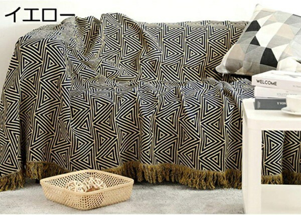 北欧風 ソファカバー マルチカバー ブランケットフリンジ付き 230*250cm 無地 厚手 ソファー 防塵 保護カバー 2人掛け グレー 肘付きと肘なしカウチとも適用 多機能 ブランケット 四季通用 マルチカバー カーペット シンプル 白