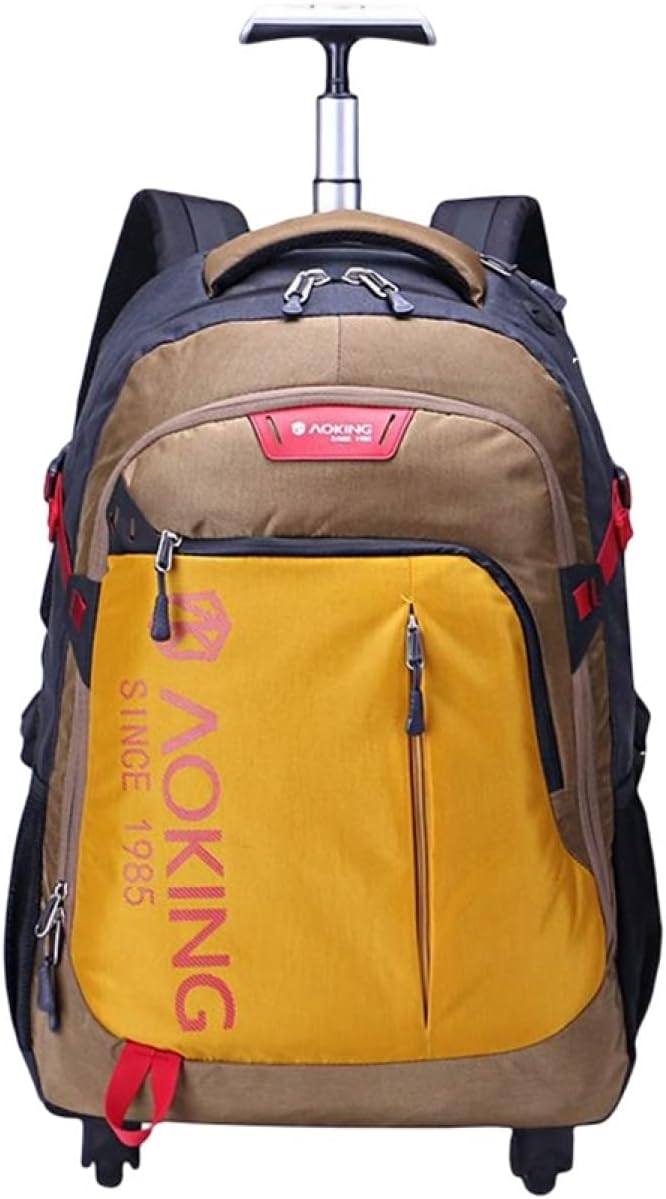 リュックキャリー 3way キャスターバッグ 35L キャリーバッグ 小型 2~3泊対応 4輪 撥水加工 トロリーバッグ メンズ レディース 旅行 合宿 出張 旅行バッグ スーツケース ブラウン