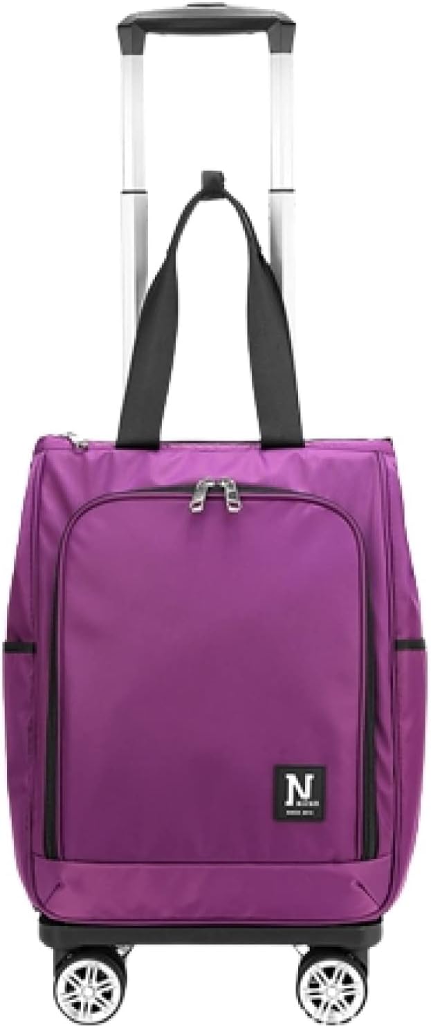 リュックキャリー 3way キャスターバッグ 35L キャリーバッグ 小型 2~3泊対応 4輪 撥水加工 トロリーバッグ メンズ レディース 合宿 旅行 出張 旅行バッグ スーツケース パープル 35｜Libre777 17,284円