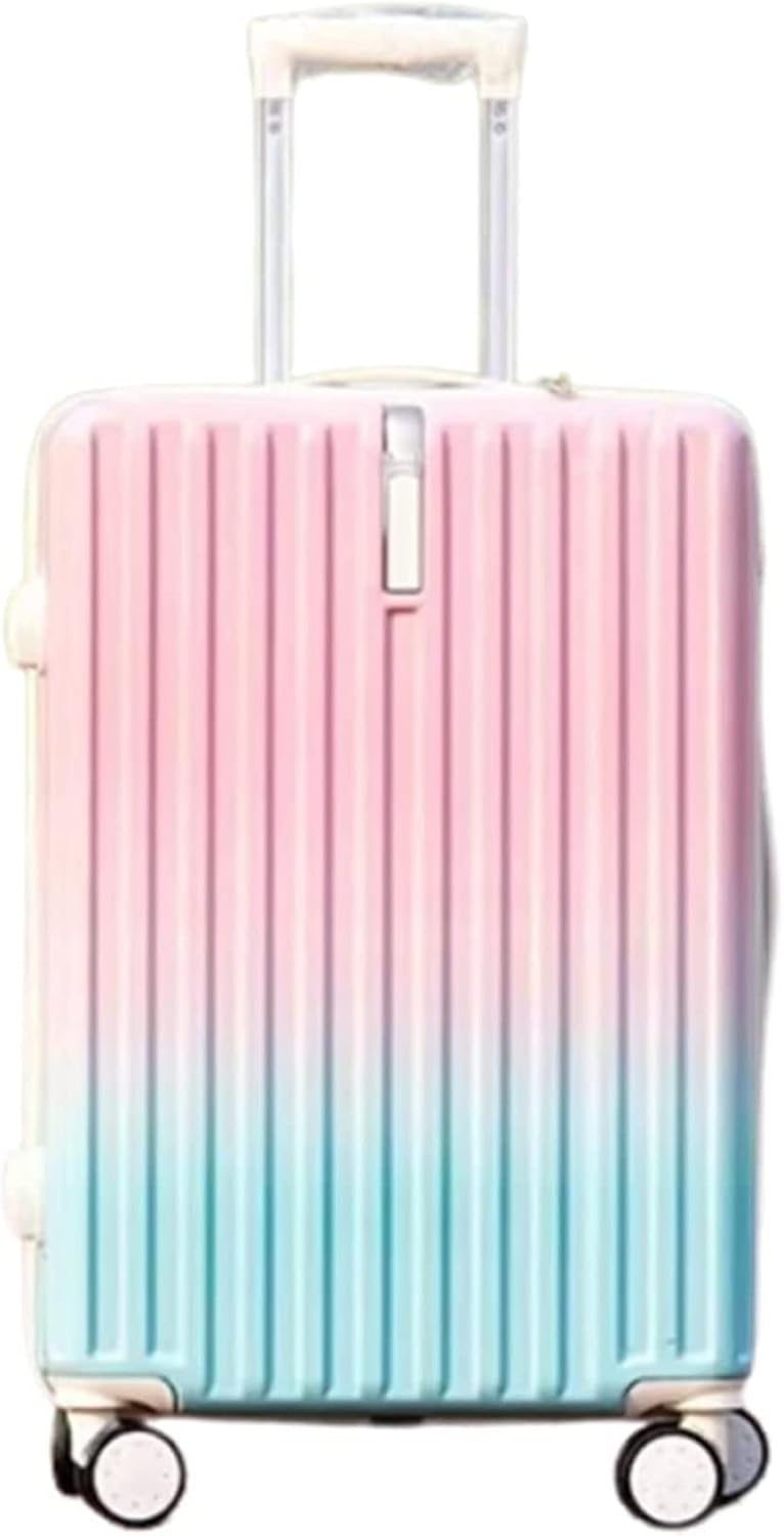 旅行バッグ 機内持ち込み 色つや グラデーション 鍵を掛ける積み上げる 機内持ち込み 持ちはこび入れもの 大静電容量 大型 路面電車入れもの 軽さ 静音 アジャスタブルトローリー 無声映画旅行バッグ
