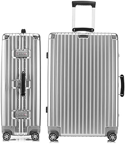 旅行バッグ 軽銀ひな形 軽さ 持ちはこび入れもの 耐衝撃 持ちはこび入れもの 機内持込 キャリーバッグ 一般受け 大型 TSA鍵を掛ける付 静音 旅する出張旅行バッグ1608 (しろがね色  S-20inch(3