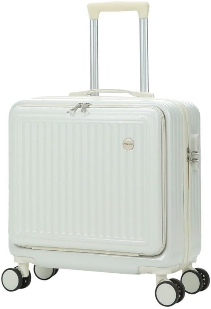 持ちはこび入れもの 機内持ち込み 向こう正面開けっ広げ SS大きさ 小型 旅行バッグ 文字盤式鍵を掛ける 3段自然調整キャリバー 可愛らしい オシャレ 静音 耐衝撃 軽さ 2泊3日 旅する 出張 学びとる 白いこと