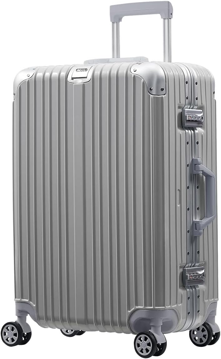 楽天市場】スーツケース アルミフレーム キャリーバッグ 8輪キャスター